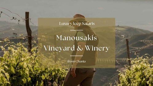 Safari di lusso in jeep a Chania: Vigneto e cantina Manousakis