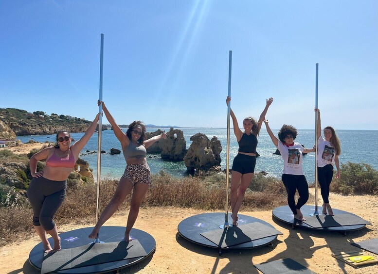 Algarve: Ocean View Pole Dance Experience with Prosecco