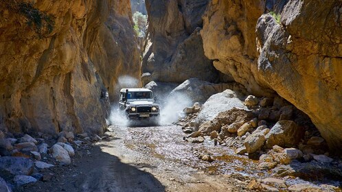 Kreta: Land Rover-safari til Tripiti-juvet og -stranden