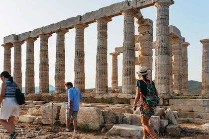 Athene: Dagtocht Kaap Sounion & Tempel van Poseidon bij zonsondergang