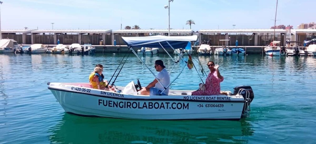 Fuengirola no License Boat from 2 To 4 Hours