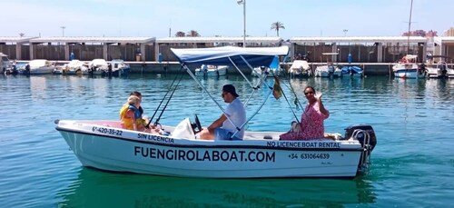 Fuengirola zonder vaarbewijs Boot van 2 tot 4 uur