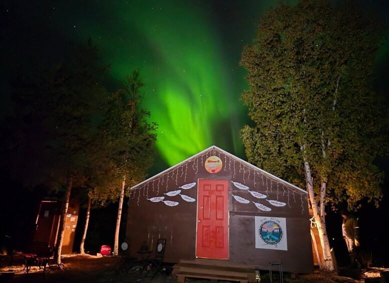 From Yellowknife: Aurora Borealis Tour with Cozy Cabin Base