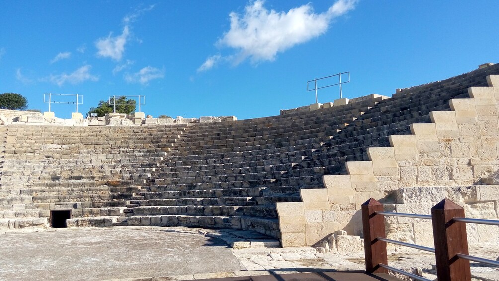 View of ancient amphitheater in Cyprus