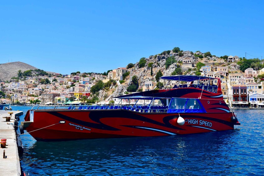 Picture 5 for Activity Kiotari, Lardos, Pefkos, & Lindos: Speedboat to Symi Island