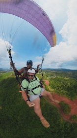 Jaco: Paragliding Flight over Tropical Forest 900 ft flight