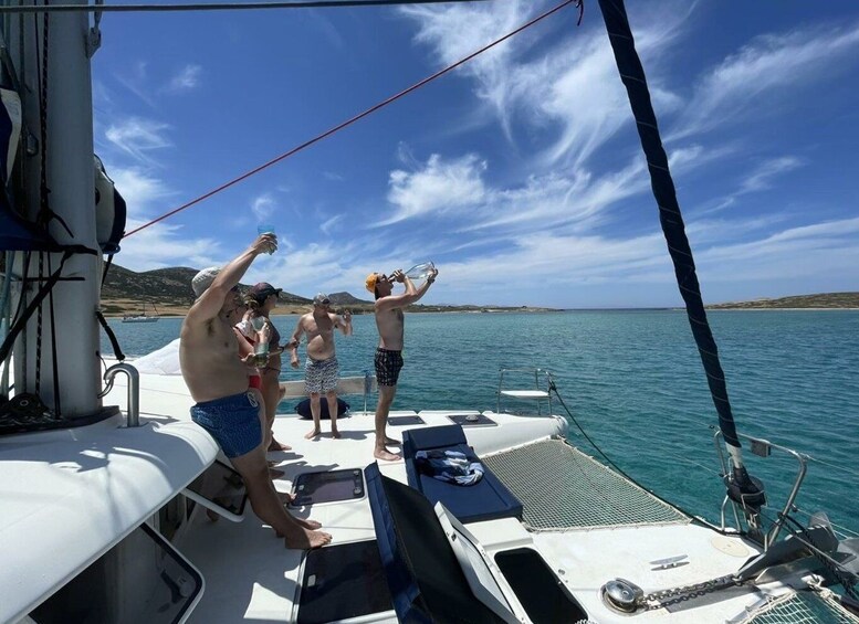 Private Full Day Paros Catamaran Cruise