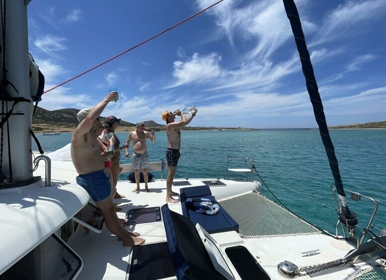 Private Full Day Paros Catamaran Cruise