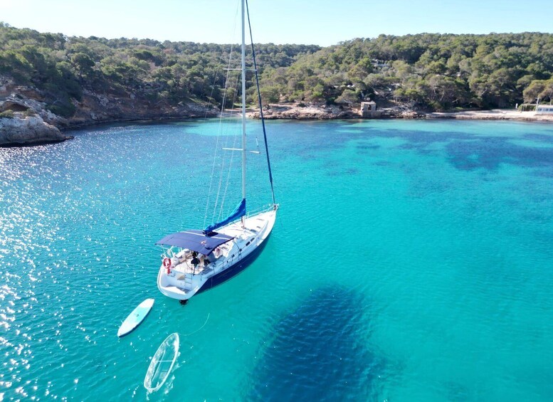 Picture 6 for Activity Palma Bay: Sailing Boat Trip w/ Water Toys, Snacks & Drinks