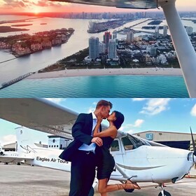 Miami: romántico recorrido en vuelo privado de 1 hora con champán