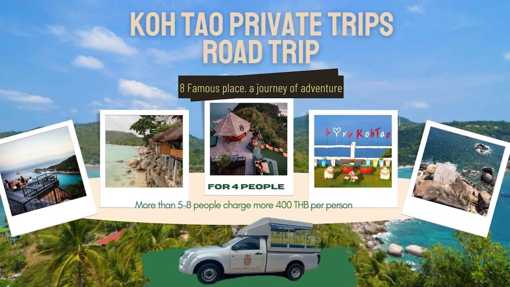 Koh Tao : Private Road Trip To 8 Famous Places