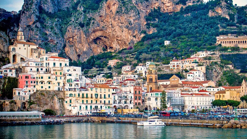 Picture 1 for Activity From Naples: Amalfi Coast Highlights Tour by Car and Boat