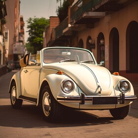 Discover Modena and its province in a 1974 Beetle