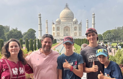 Agra: Spring køen over Taj Mahal & Agra Fort Tour med 5*Lunch