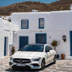 Privat transport: Mykonos havn til hotellet ditt med Sedan