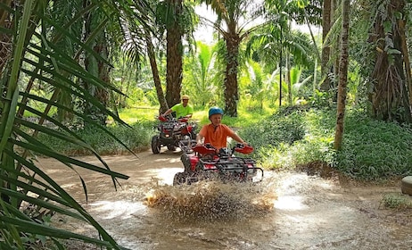 Depuis Krabi : Privé excursion d’une journée à Khao Lak avec Rafting et ATV