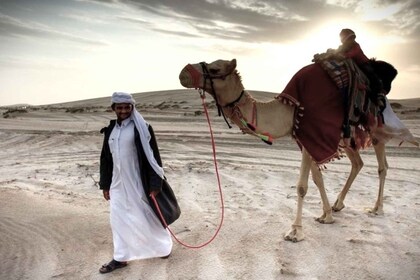 Doha Desert Safari: Sandboarding, Camel Ride & Swimming Fun