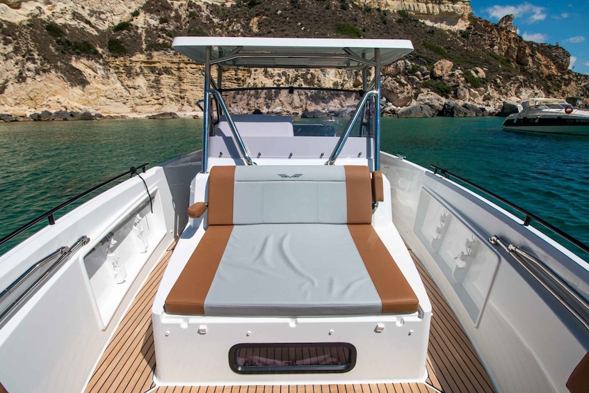 Picture 10 for Activity Cagliari: Luxury Motorboat Tour with 3 Swim Stops & Wine