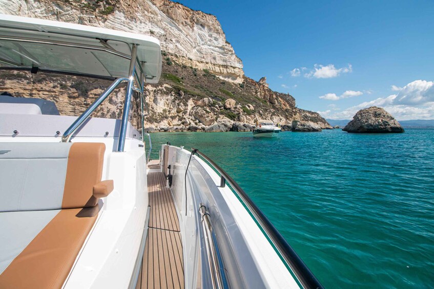 Picture 8 for Activity Cagliari: Luxury Motorboat Tour with 3 Swim Stops & Wine