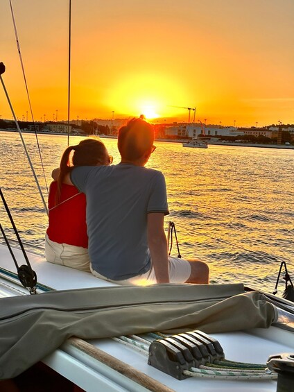 Picture 1 for Activity Lisbon: Romantic Sunset Cruise with Wine & Portuguese Tapas