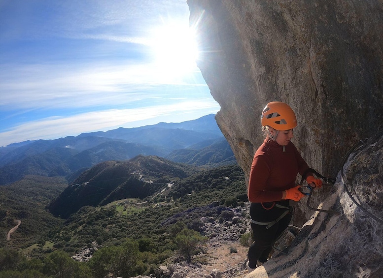 Picture 9 for Activity From Estepona: Vía Ferrata de Benalauria climbing tour