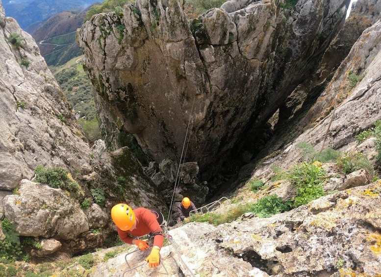 Picture 6 for Activity From Estepona: Vía Ferrata de Benalauria climbing tour