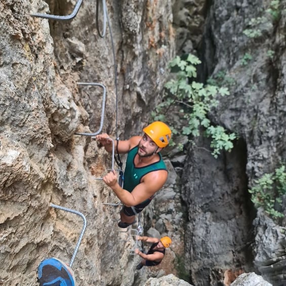 Picture 2 for Activity From Estepona: Vía Ferrata de Benalauria climbing tour