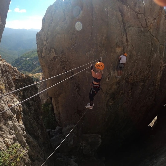 Picture 3 for Activity From Estepona: Vía Ferrata de Benalauria climbing tour