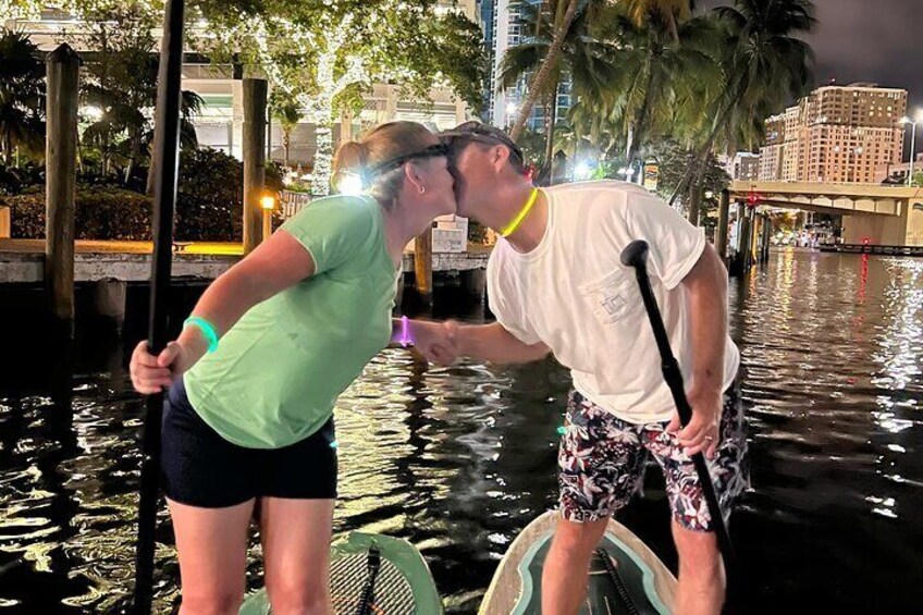 Night on Paddleboard Under the Lights Experience in Fort Lauderdale