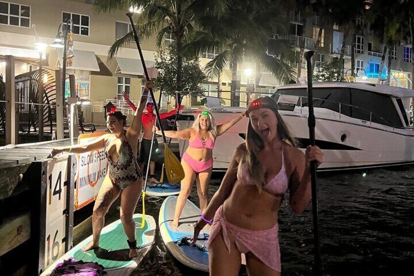 Night on Paddleboard Under the Lights Experience in Fort Lauderdale