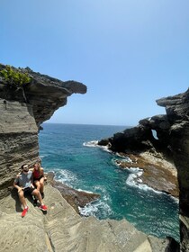 From San Juan: Cave of the Taino Indian Trek and Beach Tour