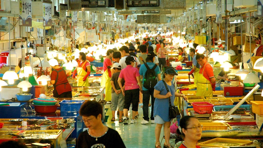A market in Busan, South Korea
