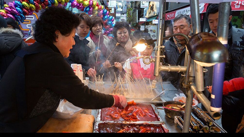 Street food cart in Busan, South Korea