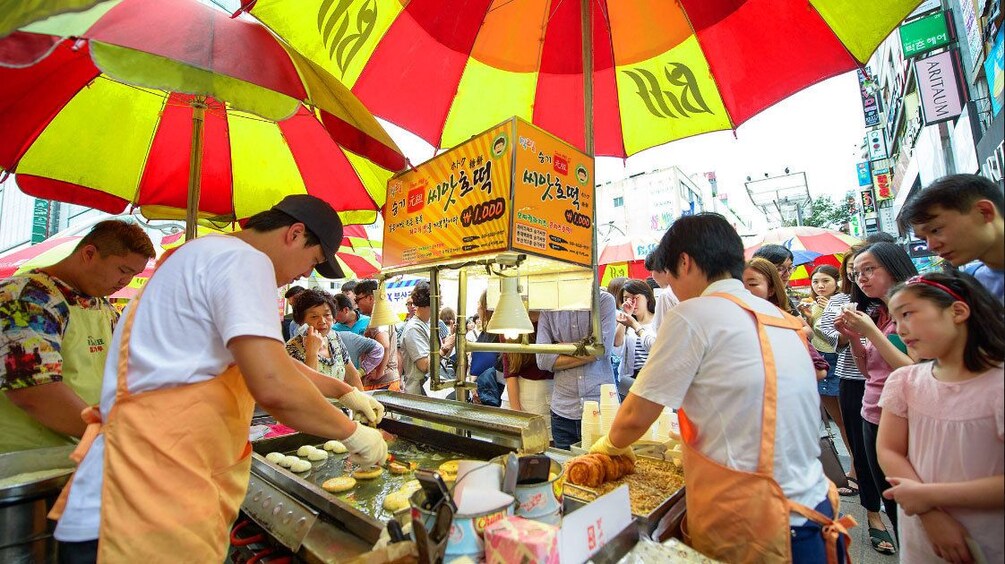 Street food cart in Busan, South Korea