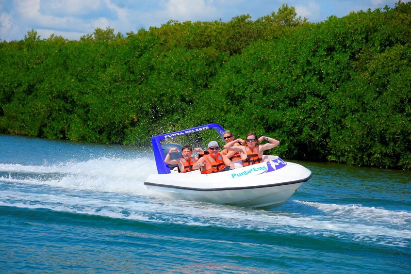 Jungle Tour Speed Boat, Snorkeling & Mayan Ceremony