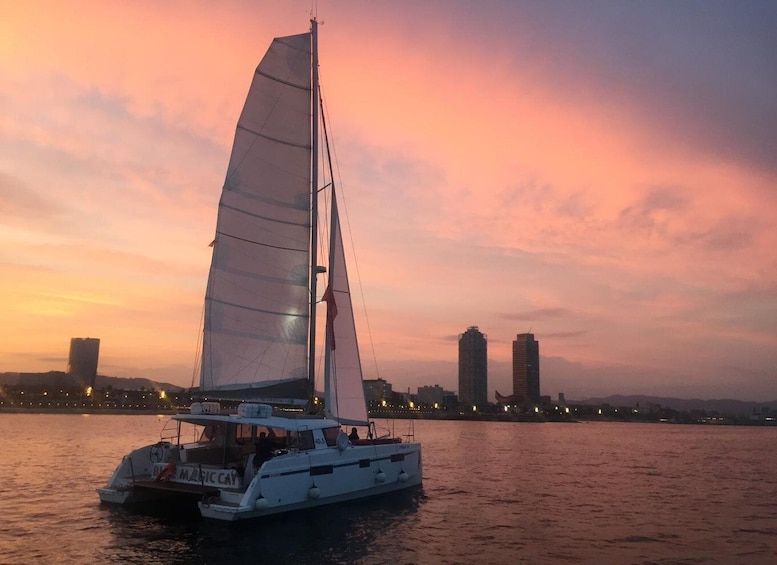 Picture 13 for Activity Barcelona: Sunset Sailing Tour with Open Bar & Snacks