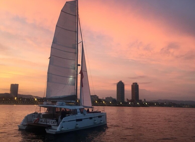 Picture 13 for Activity Barcelona: Sunset Sailing Tour with Open Bar & Snacks