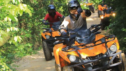 Cancun's Premier Adventure with quad bike, Ziplining, and Cenote!