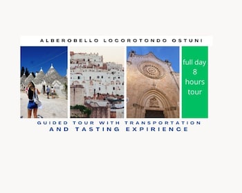 From Brindisi: Alberobello Ostuni Locorotondo: guided tour