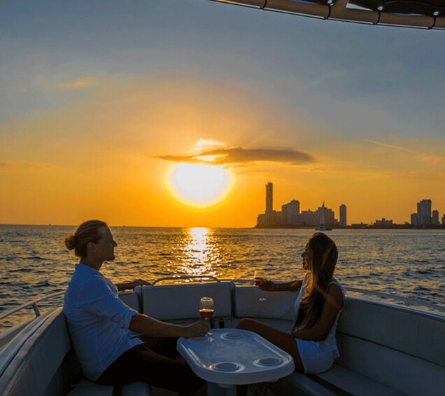 Picture 1 for Activity Cartagena: Speedboat Sunset Party Cruise with Drinks