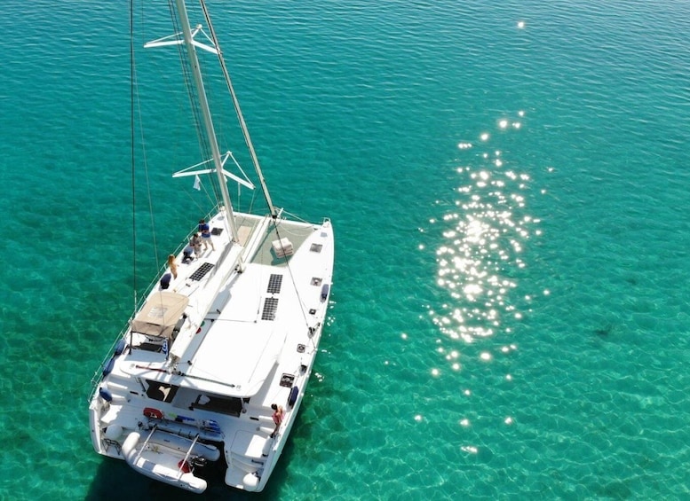 Picture 7 for Activity Paros: Private Catamaran Cruise with Meal, Drinks & SUP