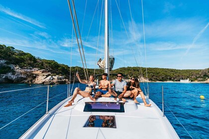 Mallorca: Navegación al mediodía o al atardecer con aperitivos y barra libr...