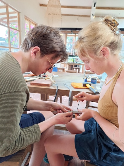 Picture 2 for Activity Bali: Canggu Jewelry Making Class with 7 Grams of Silver