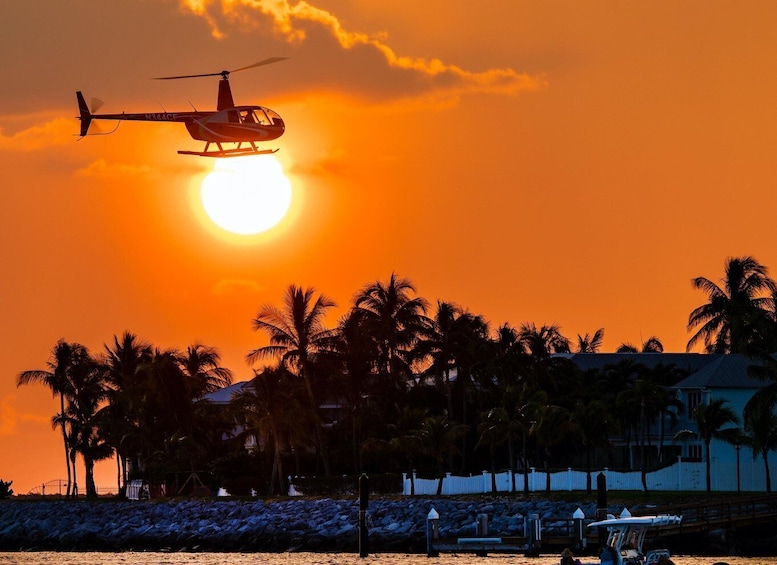 Key West: Helicopter Sunset Celebration