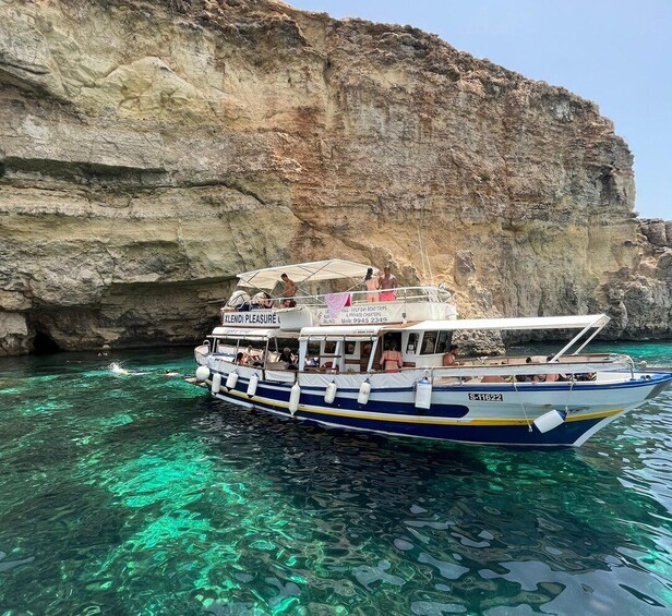 Picture 1 for Activity Malta: Comino, Gozo, Blue & Crystal Lagoon, and Caves Cruise