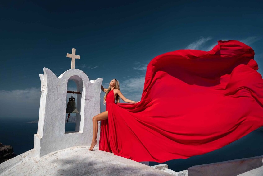 Picture 29 for Activity Imerovigli: Santorini Photoshoot with Flying Dress