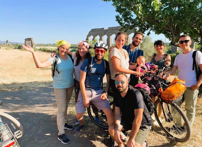 Picture 3 for Activity Rome: Appian Way & Catacomb Sunset E-bike Tour with Aperitif