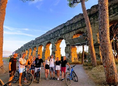 Rome: Appian Way & Catacomb Sunset E-bike Tour with Aperitif