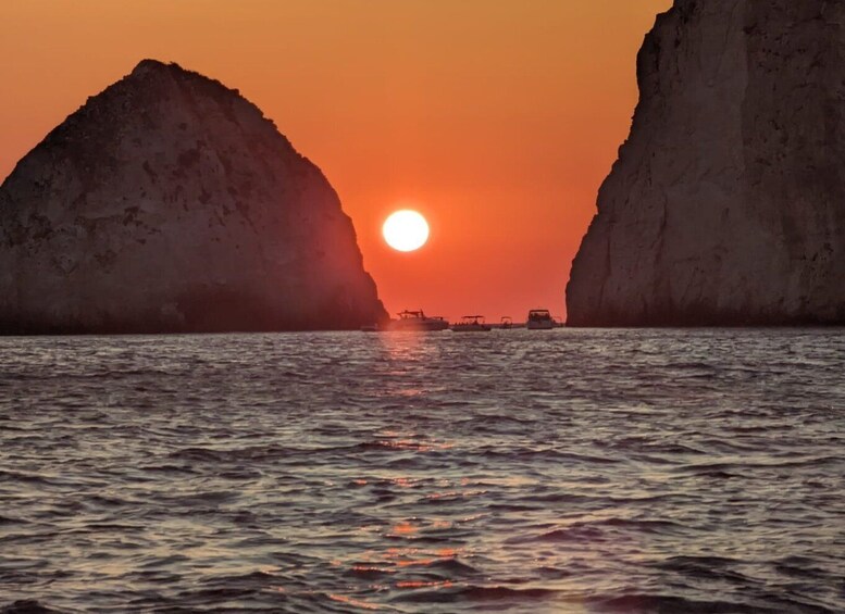 Picture 5 for Activity Zakynthos: Mizithres Sunset Cruise with Swimming & Turtles