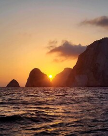 Zakynthos: Mizithres Sunset Cruise with Swimming & Turtles